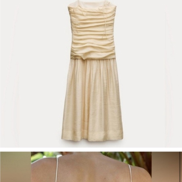 ZARA NWT SUMMER blogger FAV Draped Midi Dress
ZW Collection SIZE M - Picture 8 of 16